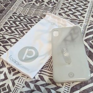 iPhone XS Max white ombré Loopy case